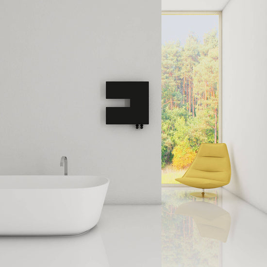 Carisa Coventry-L Yatay İnce Tasarım Çelik Radyatör Modern Tasarım Siyah