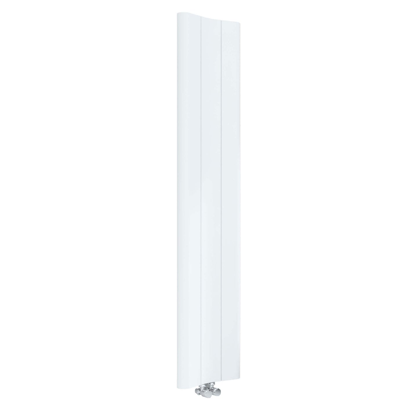 Carisa Curvy Dikey Alüminyum Radyatör Modern Tasarım Beyaz