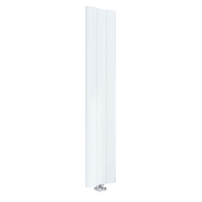 Carisa Curvy Dikey Alüminyum Radyatör Modern Tasarım Beyaz