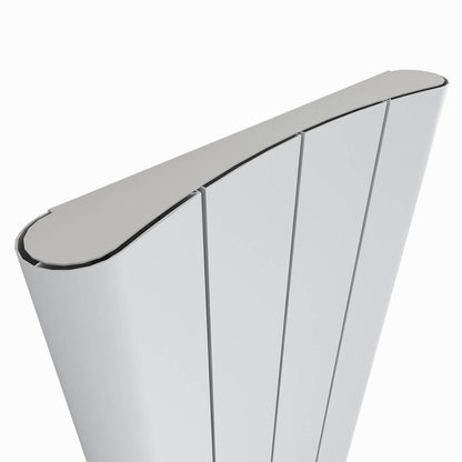 Carisa Curvy Dikey Alüminyum Radyatör Modern Tasarım Beyaz