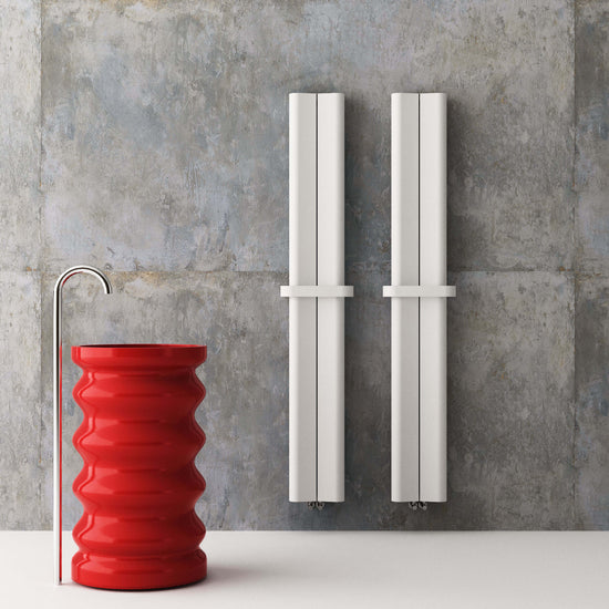 Carisa Curvy Bath Alüminyum Havlupan Modern Tasarım Beyaz