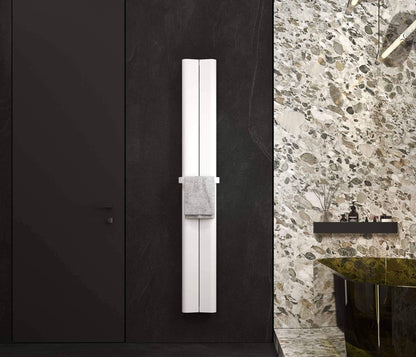 Carisa Curvy Bath Alüminyum Havlupan Modern Tasarım Beyaz