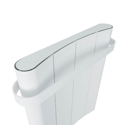 Carisa Curvy Bath Alüminyum Havlupan Modern Tasarım Beyaz