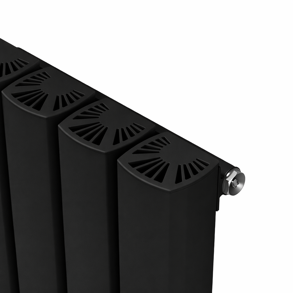 Carisa Vesta Dikey Alüminyum Radyatör Modern Tasarım Siyah