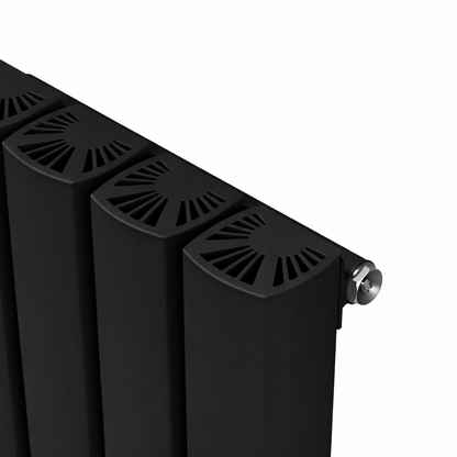 Carisa Vesta Dikey Alüminyum Radyatör Modern Tasarım Siyah