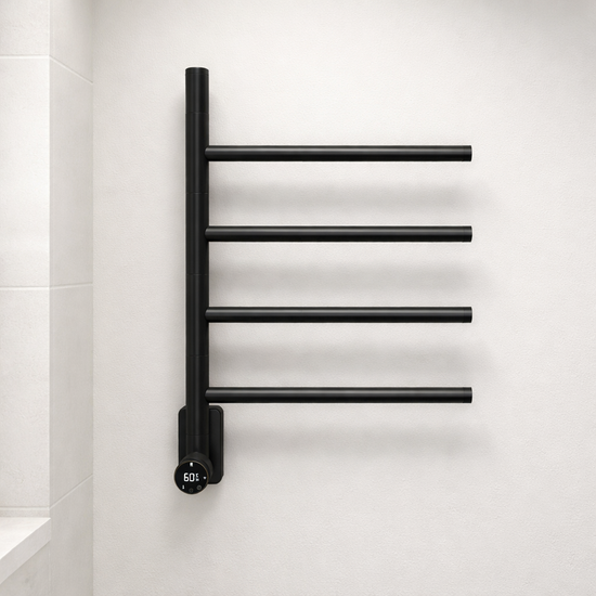 Carisa Neo Paslanmaz Çelik Elektrikli Havlupan - Mat Siyah