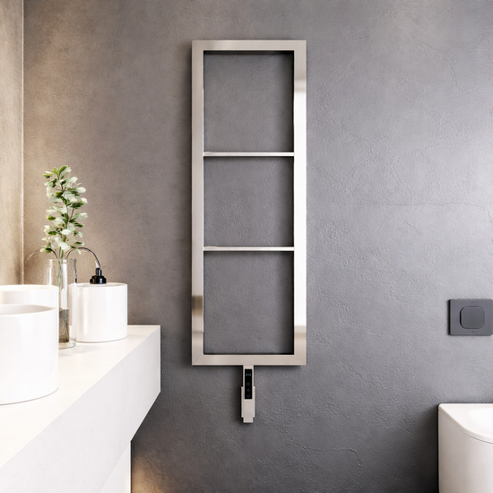 Carisa Vero Paslanmaz Çelik Elektrikli Havlupan - Ayna Polisaj