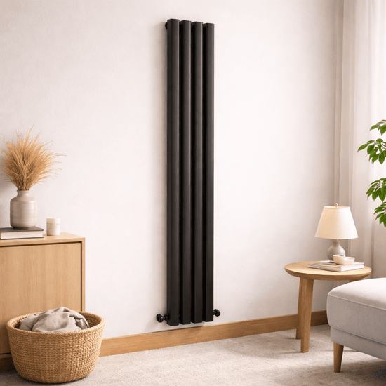 Carisa Vesta Dikey Alüminyum Radyatör Modern Tasarım Siyah - carisa