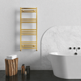 Carisa FAME 0700*0500*10/METALİK GOLD/STANDART BAĞLANTI(İKİ YAN-ALT-ÜST-ÇAPRAZ)/ALÜMİNYUM HAVLUPAN/BANYO RADYATÖRÜ