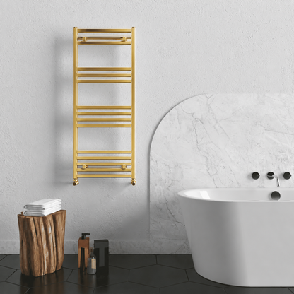 Carisa FAME 0700*0500*10/METALİK GOLD/STANDART BAĞLANTI(İKİ YAN-ALT-ÜST-ÇAPRAZ)/ALÜMİNYUM HAVLUPAN/BANYO RADYATÖRÜ