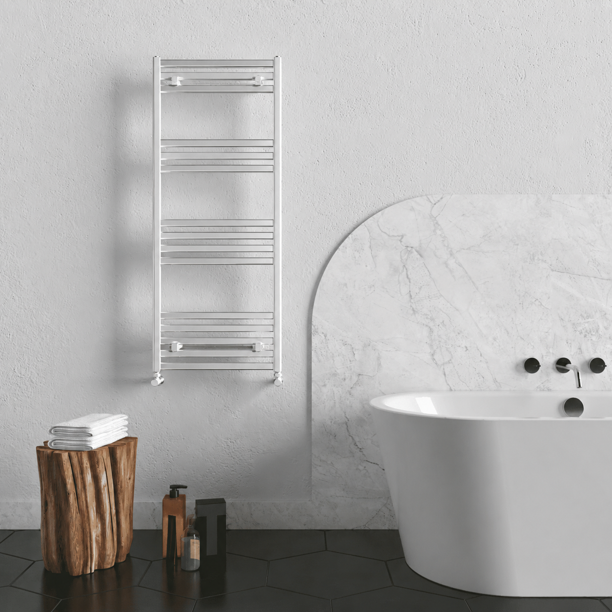 Carisa FAME 0700*0500*10/ŞEFFAF/PARLAK ELOKSAL/STD.BAĞL.(İKİ YAN ALT-ÜST ÇAPRAZ)/ALM.HAVLUPAN/BANYO RADYATÖRÜ