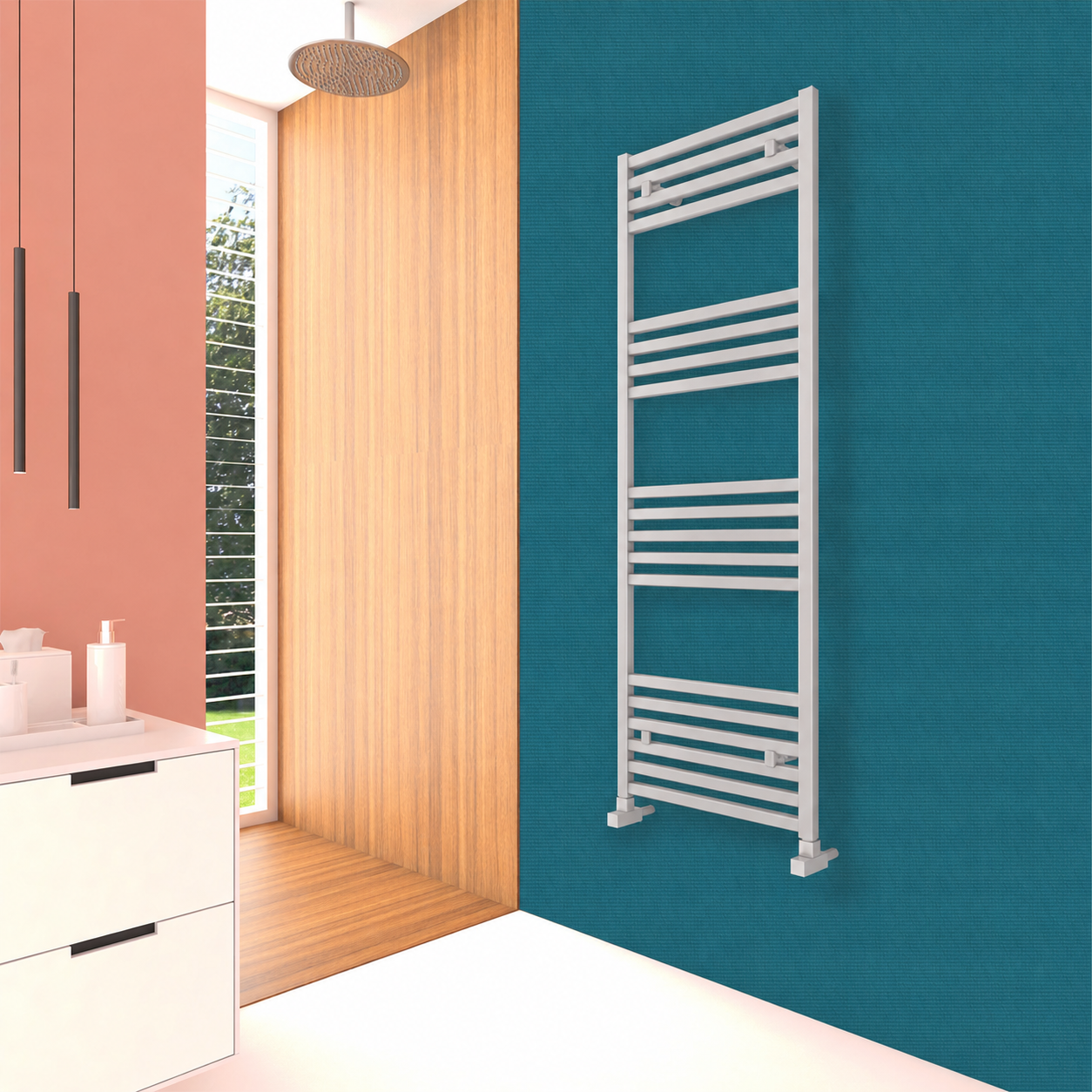 Carisa FAME 1220*0450*15/MAT ELOKSAL/STD.BAĞL.(İKİ YAN ALT-ÜST ÇAPRAZ)/ALM.HAVLUPAN/BANYO RADYATÖRÜ