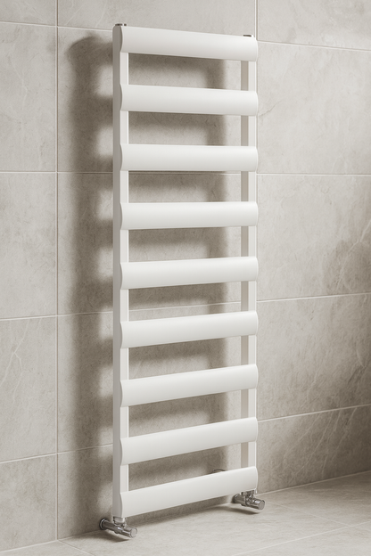 Carisa Alya Bath Alüminyum Havlupan 0700 x 0475 mm 8 Dilim Parlak Beyaz Standart Bağlantı