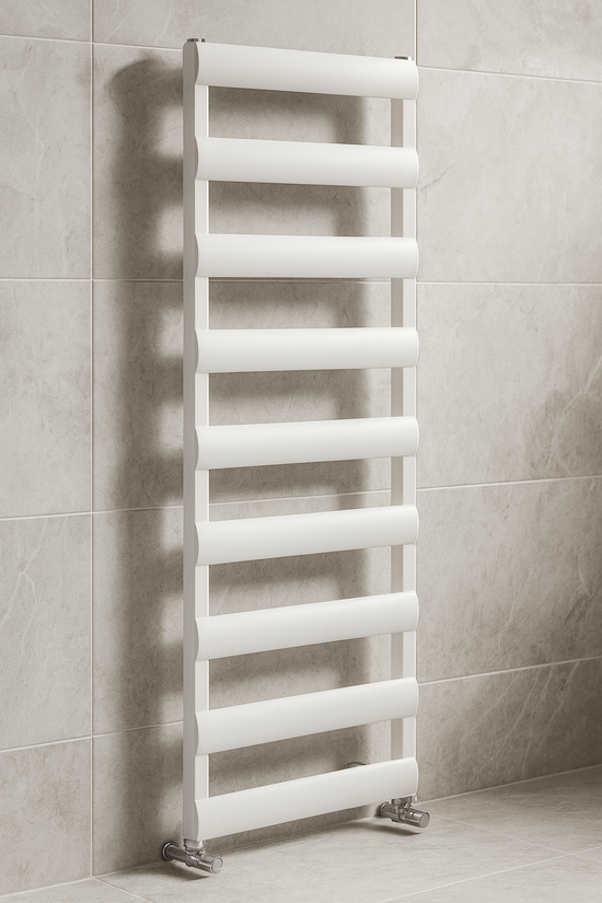 Carisa Alya Bath Alüminyum Havlupan 0700 x 0475 mm 8 Dilim Parlak Beyaz Standart Bağlantı