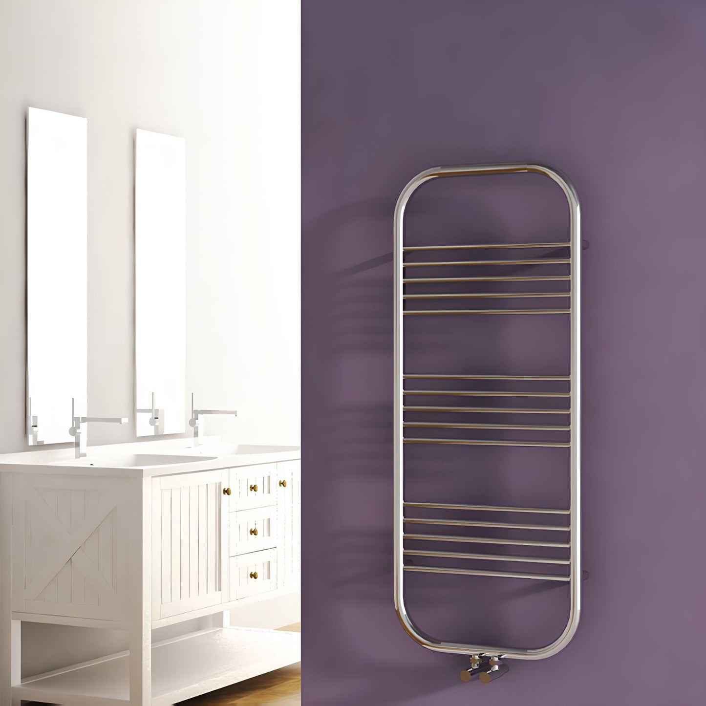 Carisa Electra Çelik Havlupan Modern Tasarım Krom