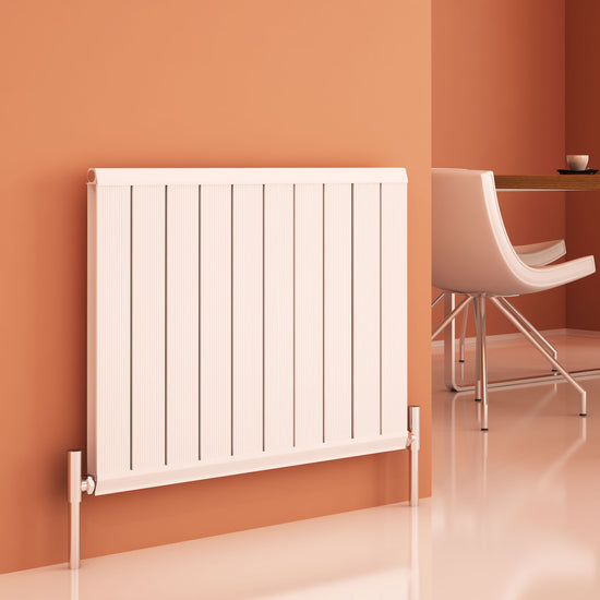 Carisa Elite Alüminyum Radyatör 0600 x 0520 mm 7 Dilim Parlak Beyaz Standart Bağlantı