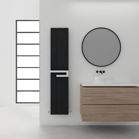 Carisa Elvino Bath Alüminyum Havlupan Modern Tasarım Siyah