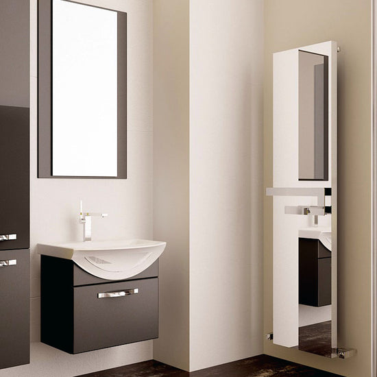 Carisa Elvino Bath Mirror Alüminyum Havlupan Modern Tasarım Beyaz