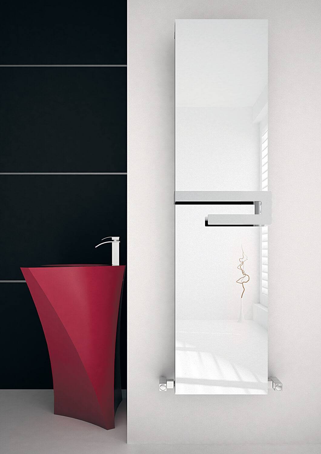 Carisa Elvino Bath Mirror Alüminyum Havlupan Modern Tasarım Parlak Eloksal