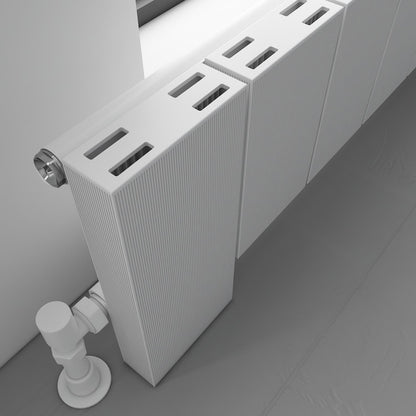 Carisa Elvino Floor Yatay Alüminyum Radyatör Modern Tasarım Beyaz
