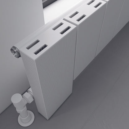 Carisa Elvino Floor Yatay Alüminyum Radyatör Modern Tasarım Beyaz