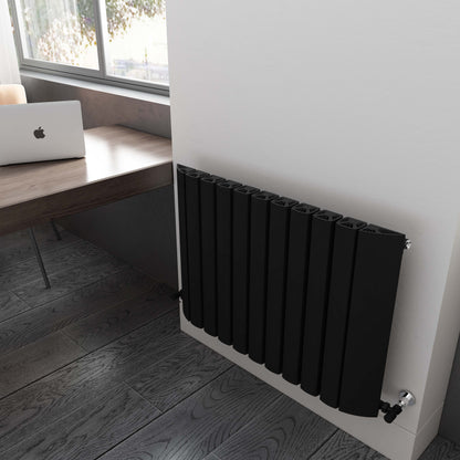 Carisa Gaia Yatay Alüminyum Radyatör Modern Tasarım Siyah