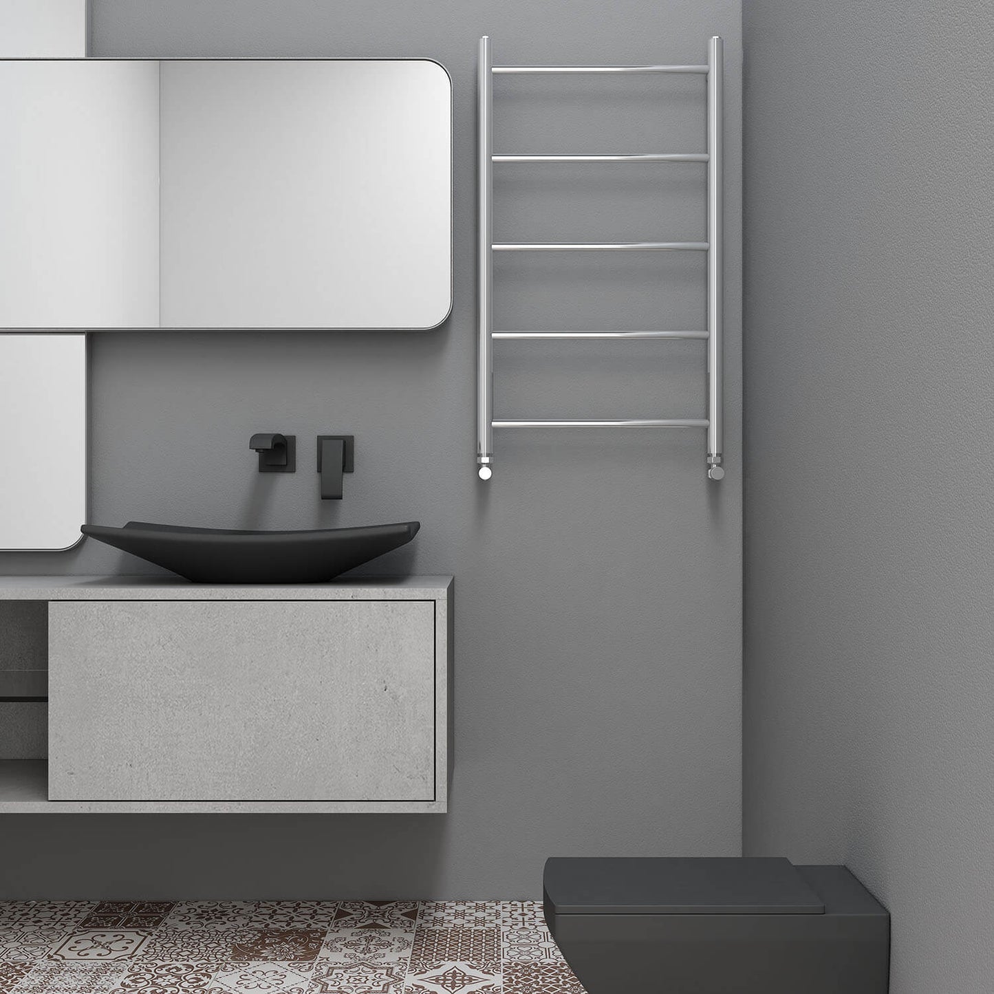 Carisa Globus Paslanmaz Çelik Havlupan Modern Tasarım Ayna Polisaj