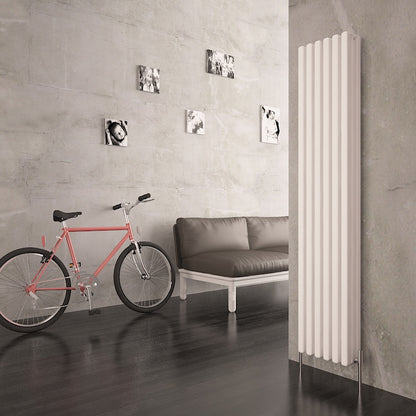 Carisa Karo Alüminyum Dikey Radyatör Standart Bağlantı Beyaz.