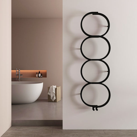 Carisa Kensington Paslanmaz Çelik Havlupan Modern Tasarım Siyah