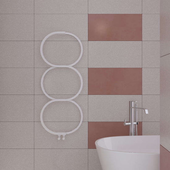 Carisa Kensington Paslanmaz Çelik Havlupan Modern Tasarım Beyaz