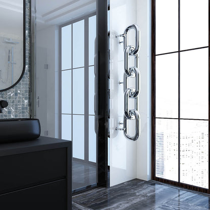 Carisa Link Dikey Paslanmaz Çelik Radyatör Modern Tasarım Ayna Polisaj