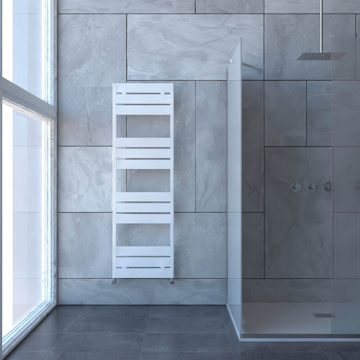 Carisa Mack Bath Alüminyum Havlupan Modern Tasarım Beyaz