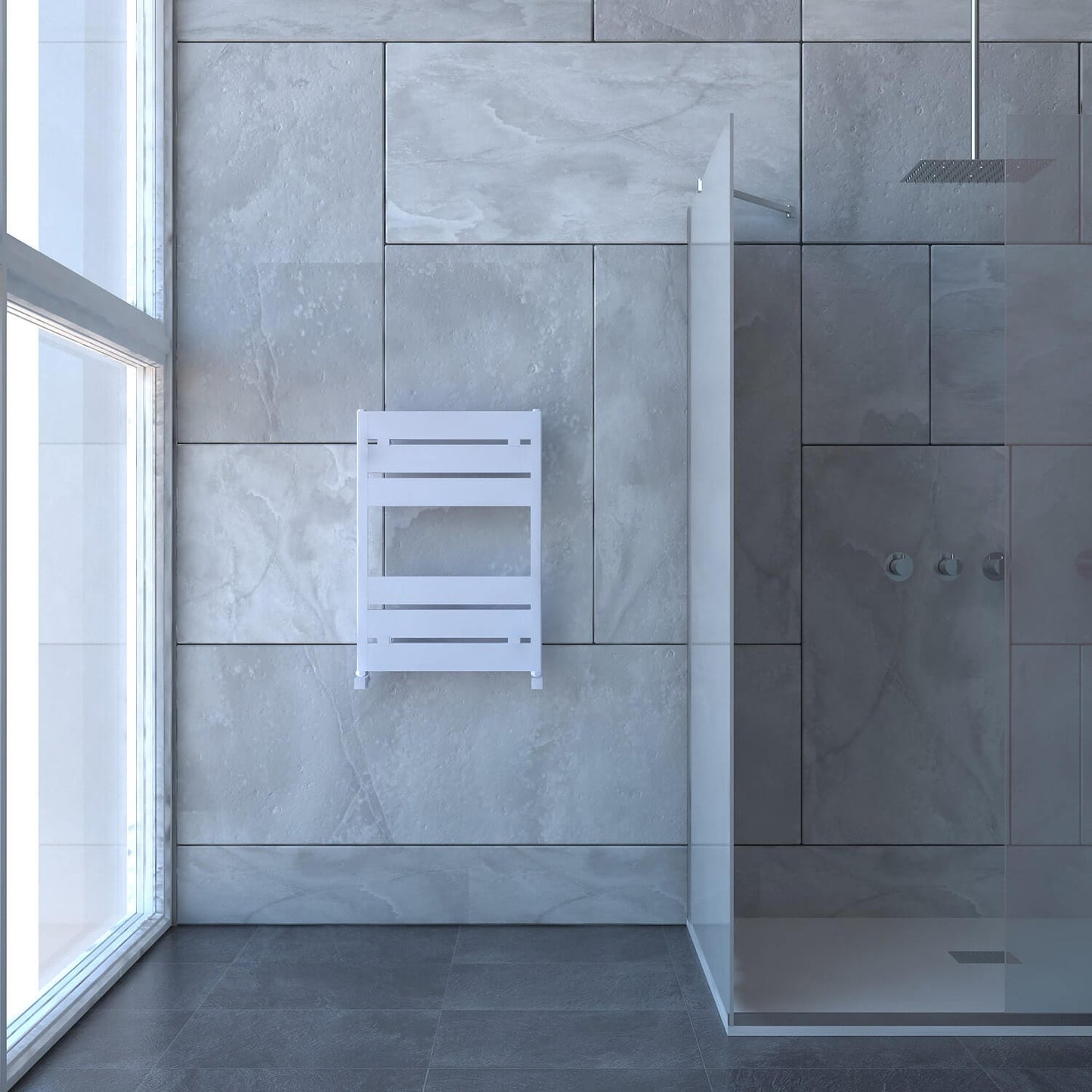 Carisa Mack Bath Alüminyum Havlupan Modern Tasarım Beyaz