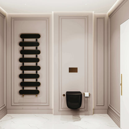 Carisa Magico Bath Alüminyum Havlupan Modern Tasarım Siyah