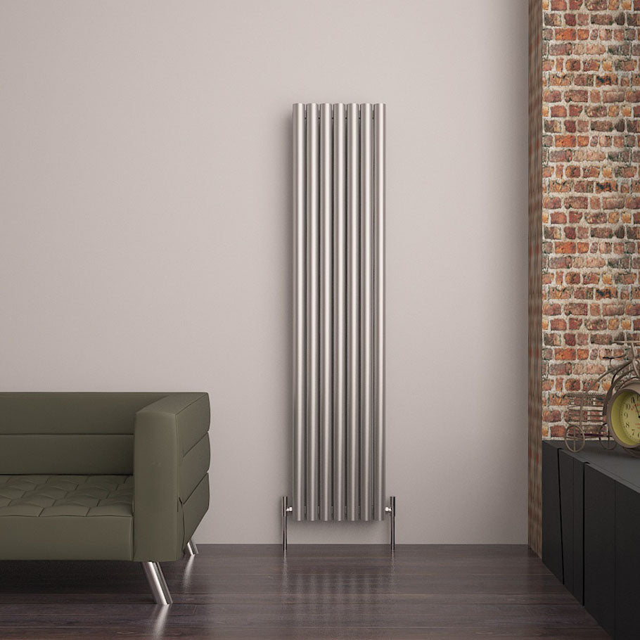 Carisa Mistral Dikey Paslanmaz Çelik Radyatör Modern Tasarım Satine