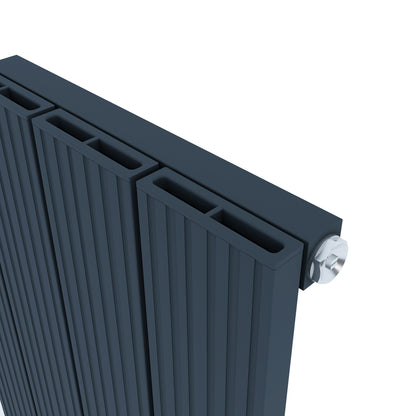 Carisa Monza Yatay Alüminyum Radyatör Modern Tasarım Antrasit