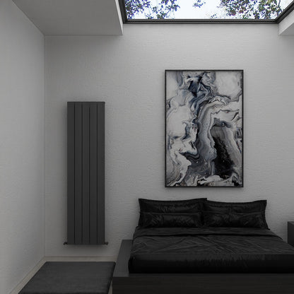 Carisa Moscow Dikey Alüminyum Radyatör Modern Tasarım Antrasit