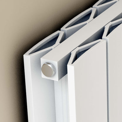 Carisa Moscow C Yatay Alüminyum Radyatör Modern Tasarım Beyaz