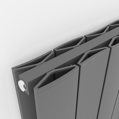 Carisa Moscow Dikey Alüminyum Radyatör Modern Tasarım Antrasit