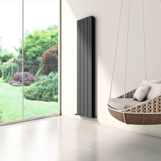 Carisa Moscow D Dikey Alüminyum Radyatör Modern Tasarım Antrasit