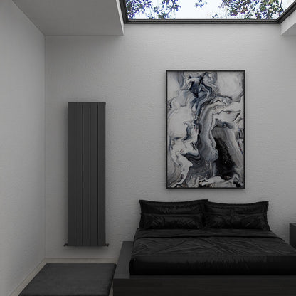 Carisa Moscow Dikey Alüminyum Radyatör Modern Tasarım Antrasit