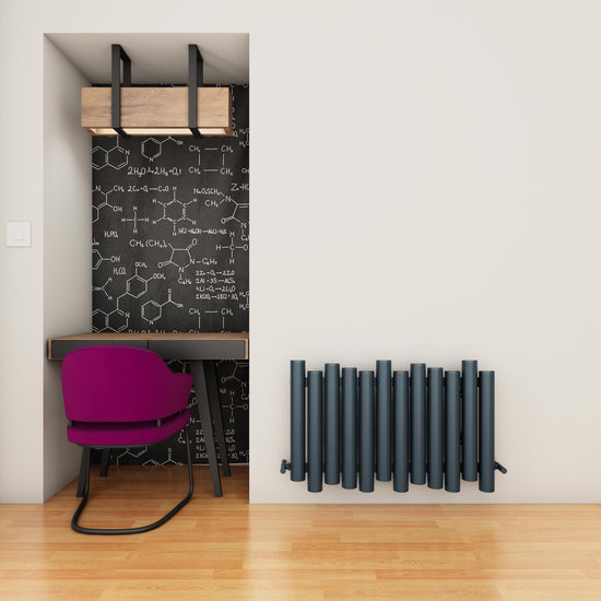 Carisa Motion Yatay Alüminyum Radyatör Modern Tasarım Antrasit