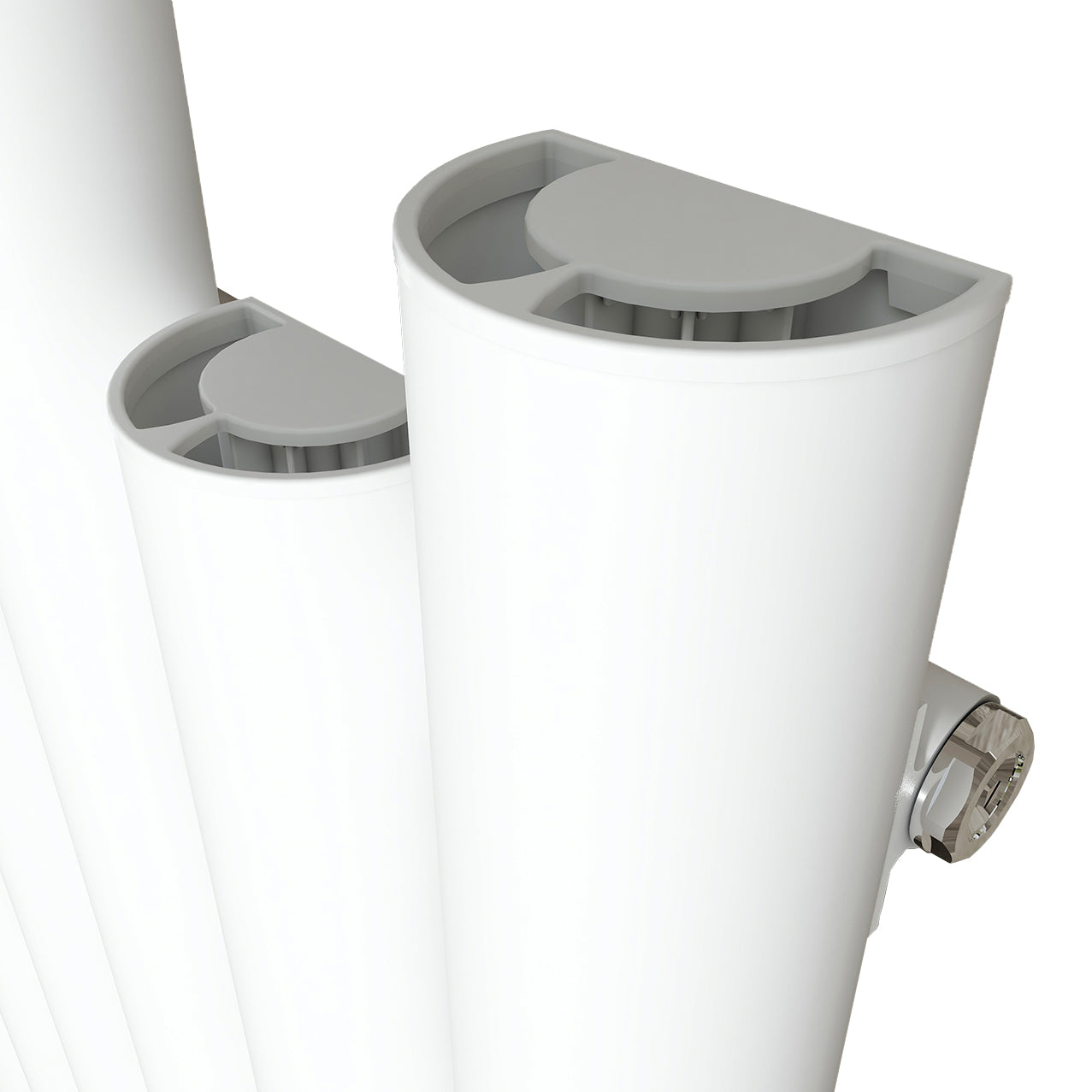 Carisa Motion Yatay Alüminyum Radyatör Modern Tasarım Beyaz