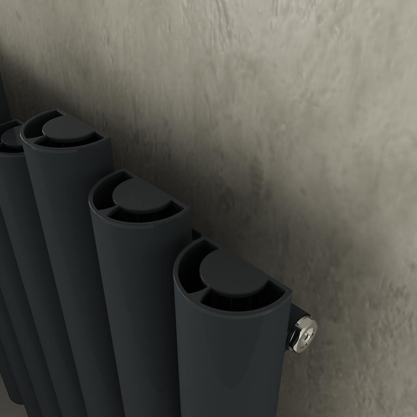 Carisa Motion Yatay Alüminyum Radyatör Modern Tasarım Antrasit