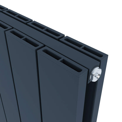 Carisa Nemo Double Xl Yatay Alüminyum Radyatör Modern Tasarım Antrasit