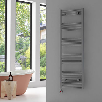 Carisa Nile Elektrikli Çelik Havlupan Krom On-off Fişli Kit - 160×50 cm (500 watt)