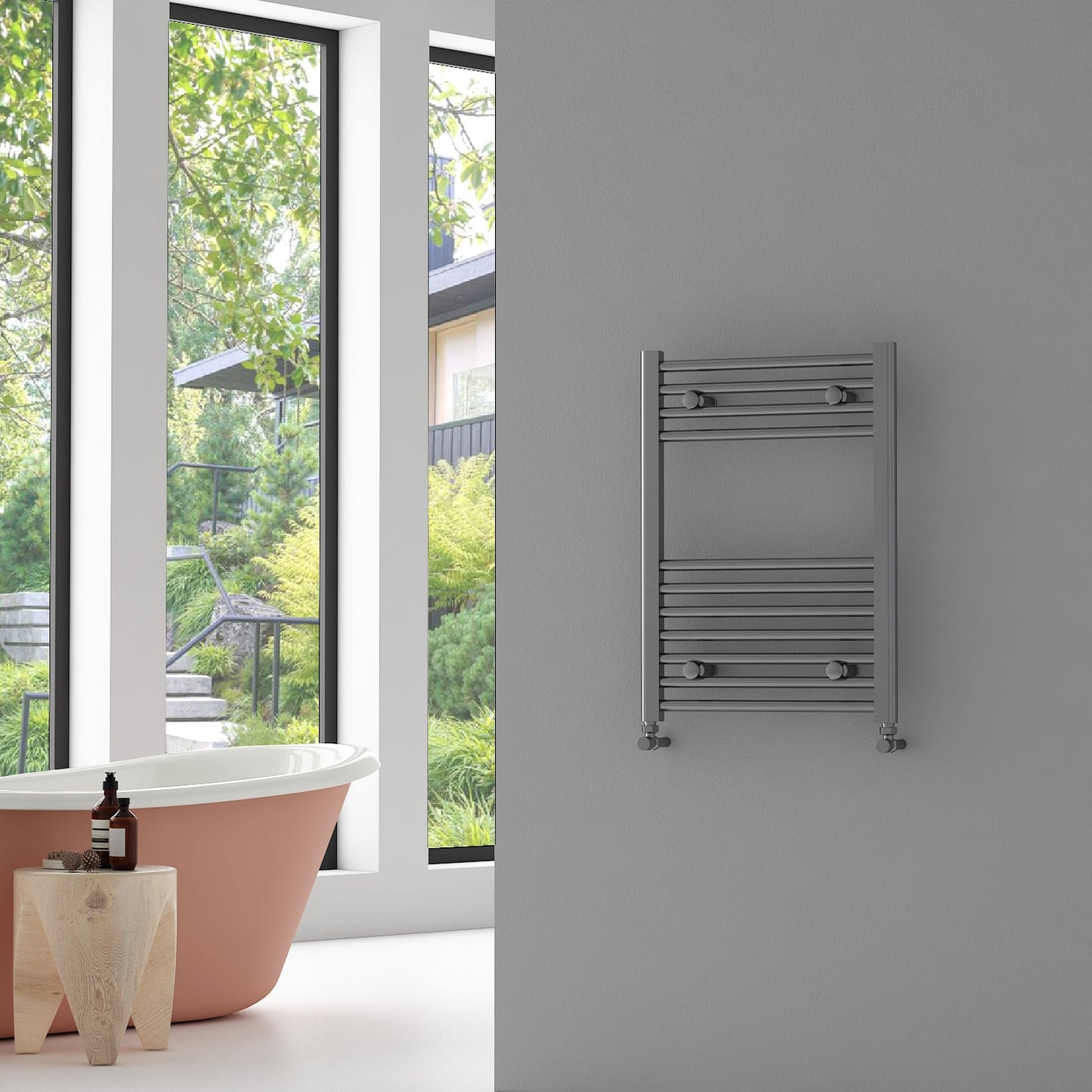 Carisa Nile Elektrikli Çelik Havlupan Krom Dijital Fişli Kit