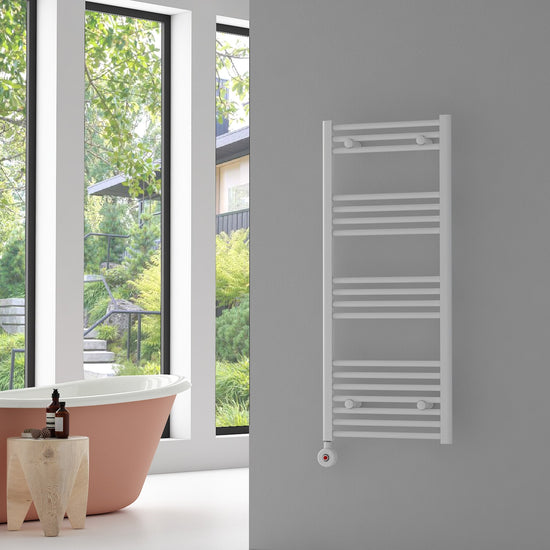 Carisa Nile Elektrikli Çelik Havlupan Beyaz On-Off Fişli Kit