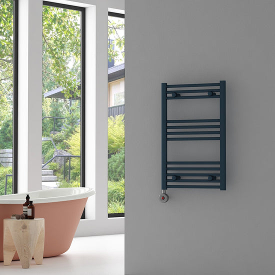Carisa Nile Elektrikli Çelik Havlupan Antrasit On-Off Fişli Kit