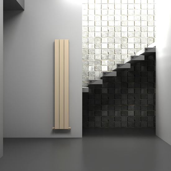 Carisa Nemo Dikey Alüminyum Radyatör Modern Tasarım Latte